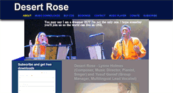 Desktop Screenshot of desertrosemusic.co.za