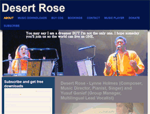 Tablet Screenshot of desertrosemusic.co.za